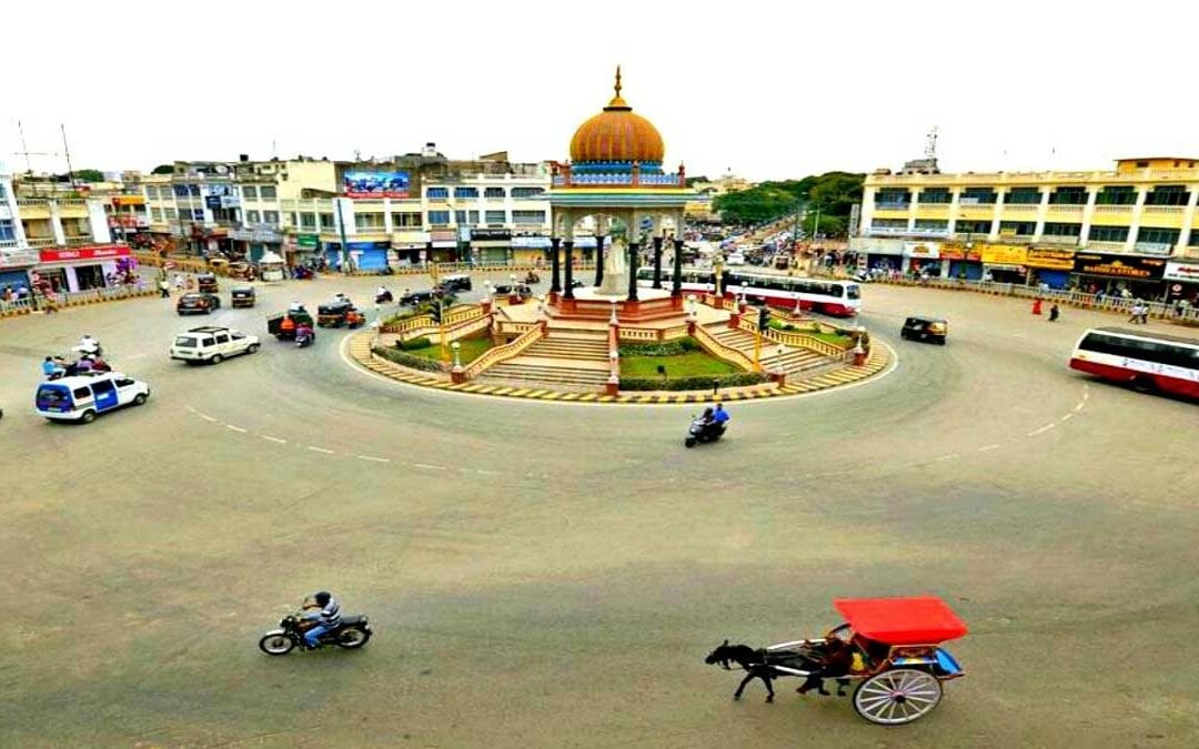 Mysore India Traffic Circle